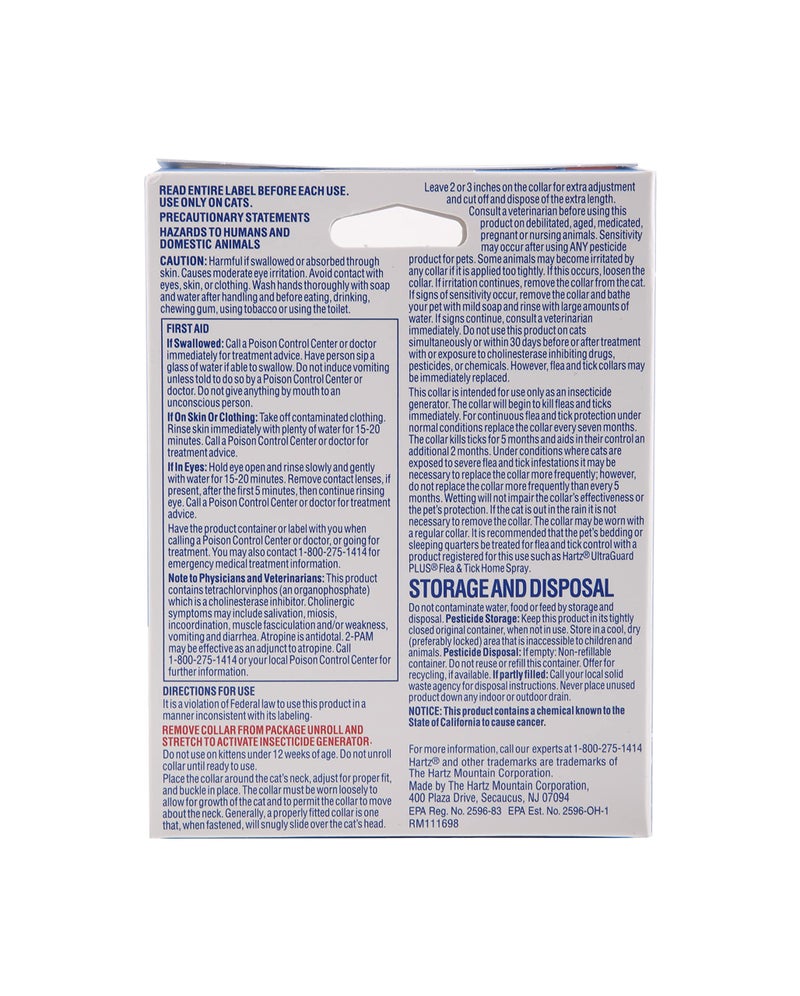 Hartz UltraGuard Flea & Tick Collar for Cats and Kittens, 7 Month Flea and Tick Protection and Prevention, White - Image 2
