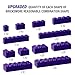 YUJHITP 300 Piece Purple Bricks Bulk Assortment Pack 12 Size Purple Brick Accessories for Building Compatible with Lego Parts and Pieces - Image 4