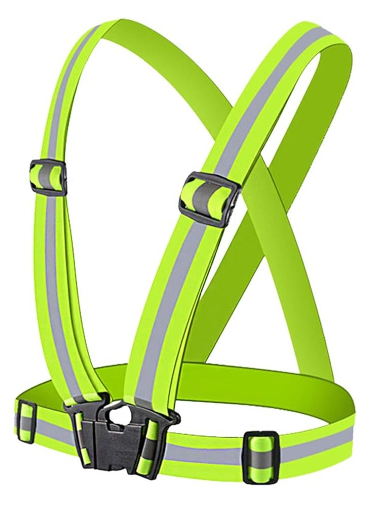 Vaultex High Visibility Reflective Vest, Lightweight Running Gear Safety Vest Adjustable Hi Vis Vest Belt Bike Vest High Viz Bands Stripes for Outdoor Night Running, Jogging, Hiking, Cycling - Image 1