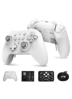 Kk3 Max Controller, Kingkong 3 Pro Switch Controller (No Drift) For Switch/Pc/Android/Macos/Ios With 4 Back Buttons, Hall Joysticks And Triggers, Maglev/Rotor/Hd Vibration (White)