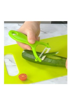 spa luxetique Child-Safe Plastic Fruit Knife Set with Cutting Board - 17-Piece Educational Toy Kitchen Tools (Serrated Edge, Non-Slip Handle) | BPA-Free, Durable & Lightweight  - Image 5