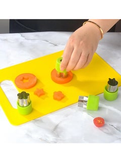 spa luxetique Child-Safe Plastic Fruit Knife Set with Cutting Board - 17-Piece Educational Toy Kitchen Tools (Serrated Edge, Non-Slip Handle) | BPA-Free, Durable & Lightweight  - Image 4