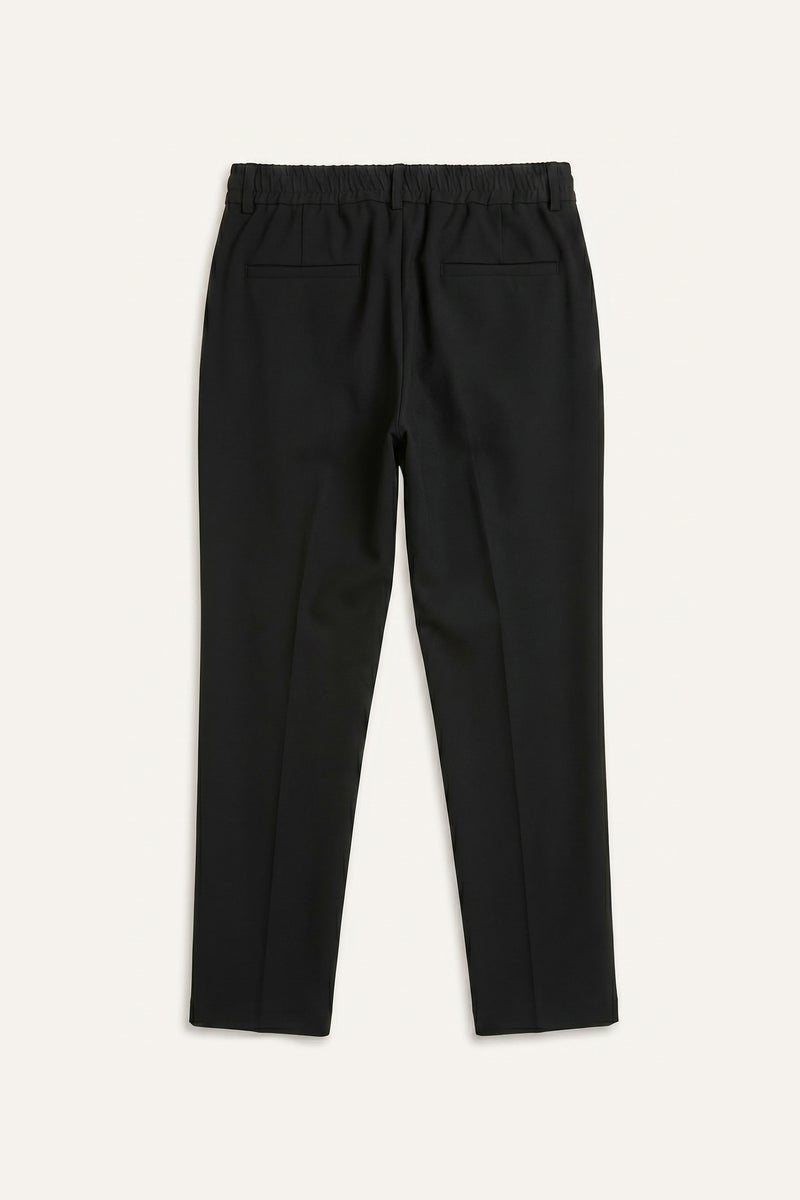 DeFacto Black Man Regular Fit Pleated Black Trousers Casual - Image 2