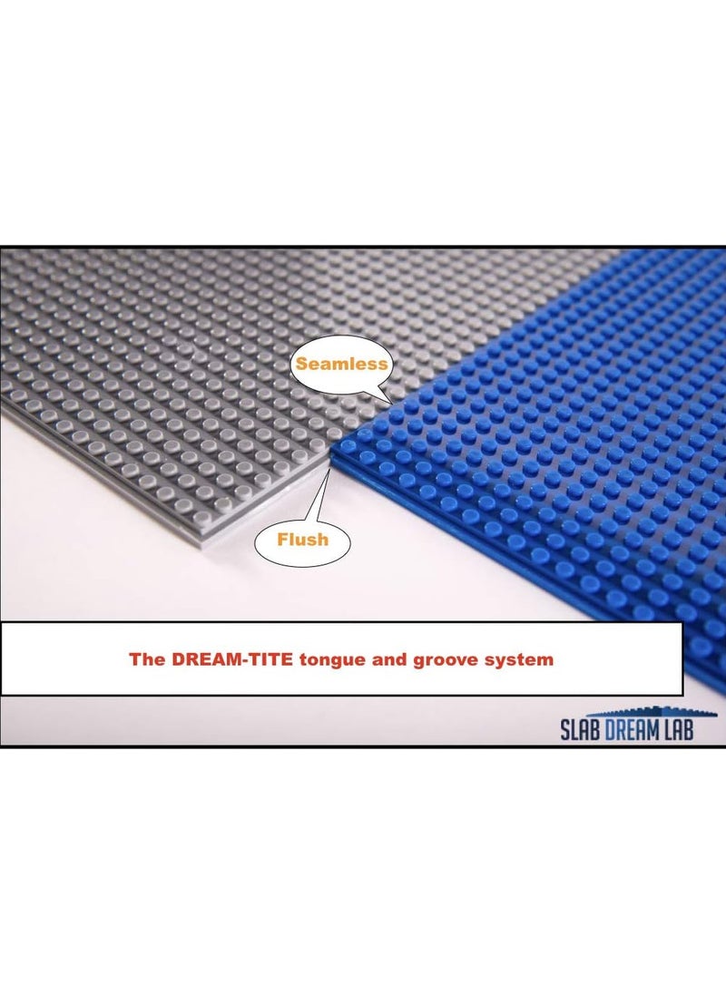 null - Classic Building Block Base Plates Compatible with All Major Brands 60*60cm Assorted Color Base Plates "Grey" - Image 1