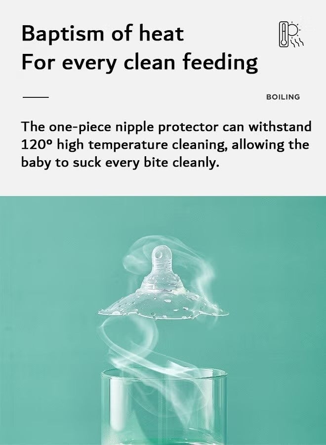 FIRSTAR 2 Pcs Contact Nipple Shields, Ultra-Thin and Super-Soft Food-Grade Silicone Nipple Extender - Image 5