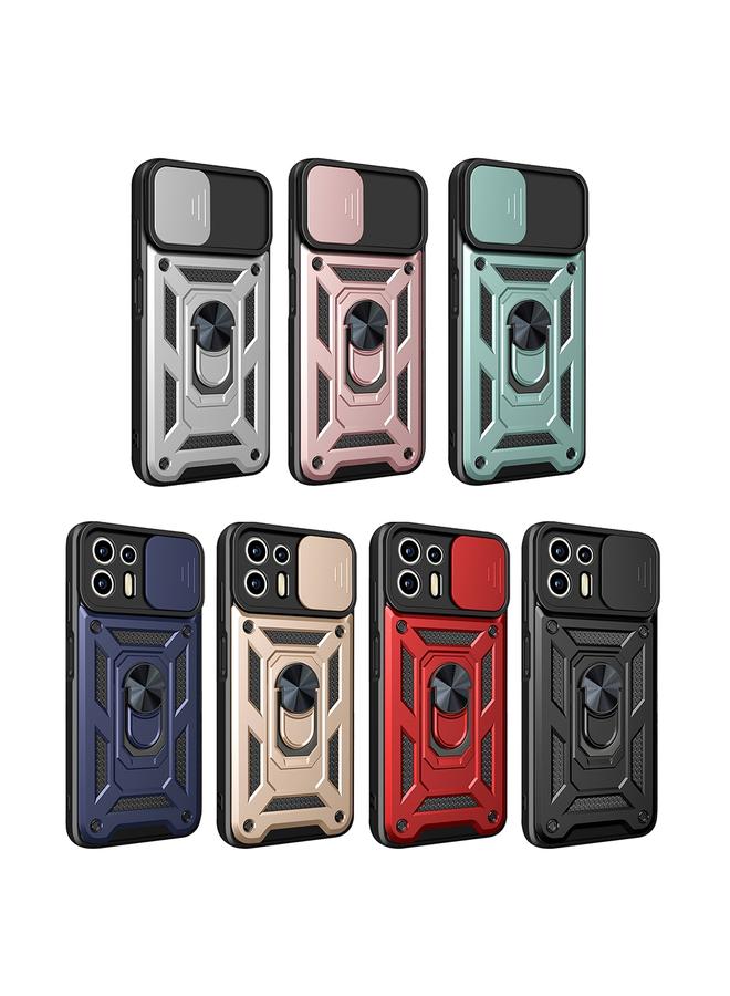 إيروريكس جراب لهاتف Motorola Edge 20 Lite مع غطاء كاميرا منزلق مصنوع من مادة TPU+PC - Image 2