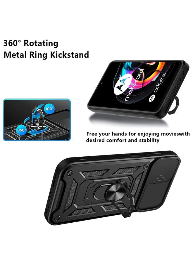 إيروريكس جراب لهاتف Motorola Edge 20 Lite مع غطاء كاميرا منزلق مصنوع من مادة TPU+PC - Image 4