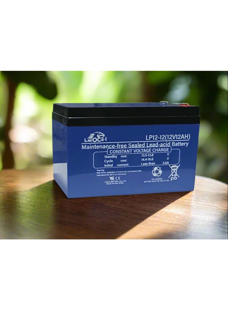 ليوك بطاريه لوتش جيل 12فولت - 12امبير - Image 1