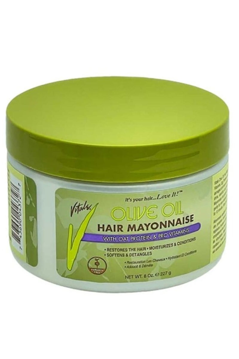 VITALE Olive Oil Hair Mayonnaise with Oat & Egg Protein and Vitamins For Dry & Damaged Scalp Moisturize And Condition 227 g - Image 2