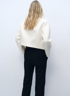 MANGO Cotton Die-Cut Trim Jacket  - Image 2