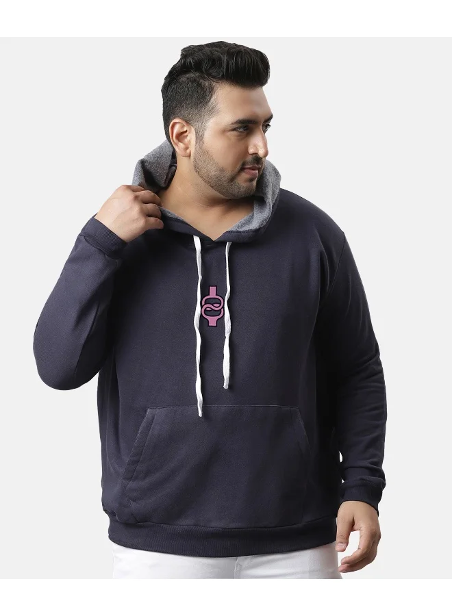 Instafab Plus Instafab Plus Men's Navy Blue Braindead Hoodie