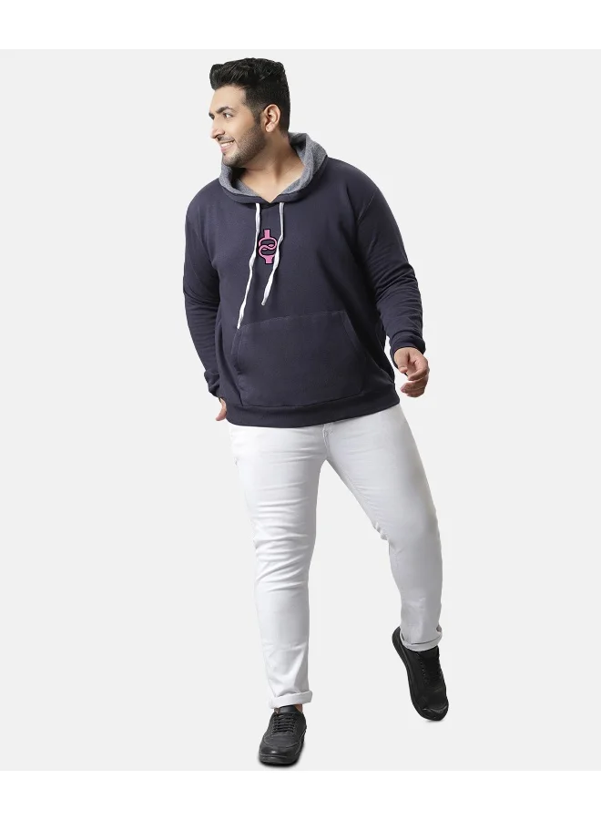 Instafab Plus Instafab Plus Men's Navy Blue Braindead Hoodie