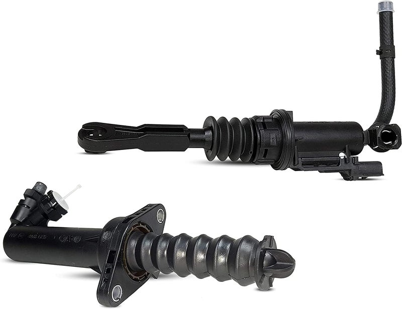 MITSUKO Clutch Master And Slave Cylinder compatible for Wrangler Rubicon Sahara Sport Unlimited X 70th Anniversary Sport Utility 2007-2016 3.6L V6 GAS DOHC 3.8L V6 GAS OHV - Image 1