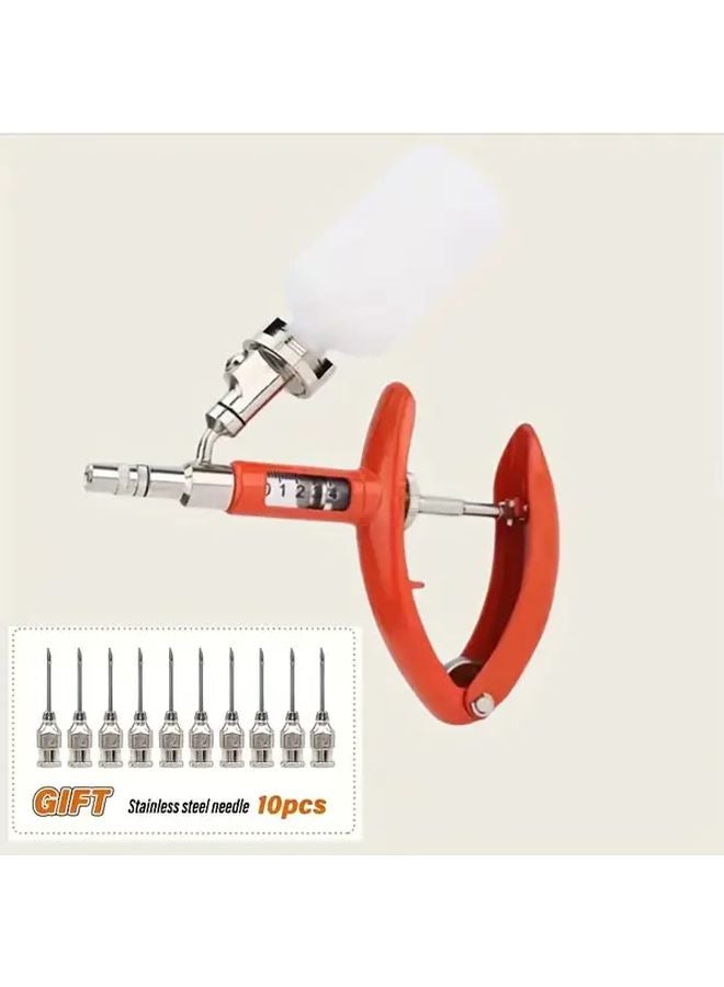 5ML Automatic Continuous Veterinary Vaccine Syringe For Pigs Sheep Poultry - Image 1