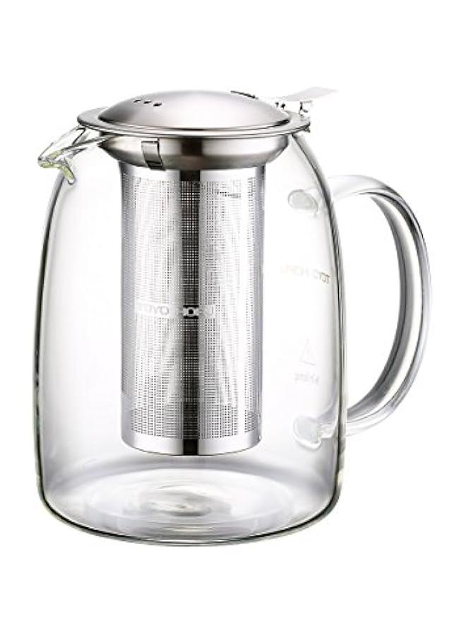 Tea Pot with Infusers for Loose Tea, Glass Teapot for Stovetop, Clear Borosilacate Glass Tea Pot with Infuser and Lid, Heat Resistant, Gifts for Tea Lovers, 1000 ml/35 oz  - Image 3