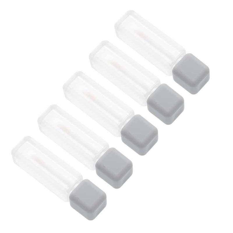 5pcs Travel Use Lip Gloss Tubes Brushed Lip Gloss Bottles Easy to Carry - Image 1