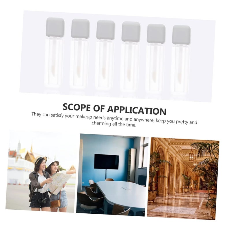 5pcs Travel Use Lip Gloss Tubes Brushed Lip Gloss Bottles Easy to Carry - Image 3