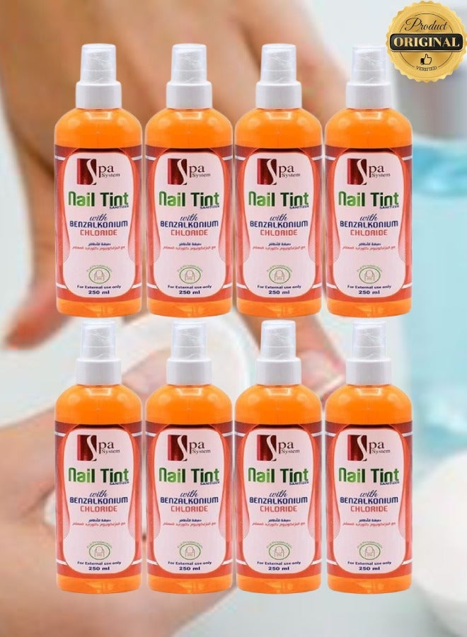 سبا سيستم 8 قطع صبغة أظافر بكلوريد البنزالكونيوم للاستخدام الخارجي فقط 250 مل - Image 1