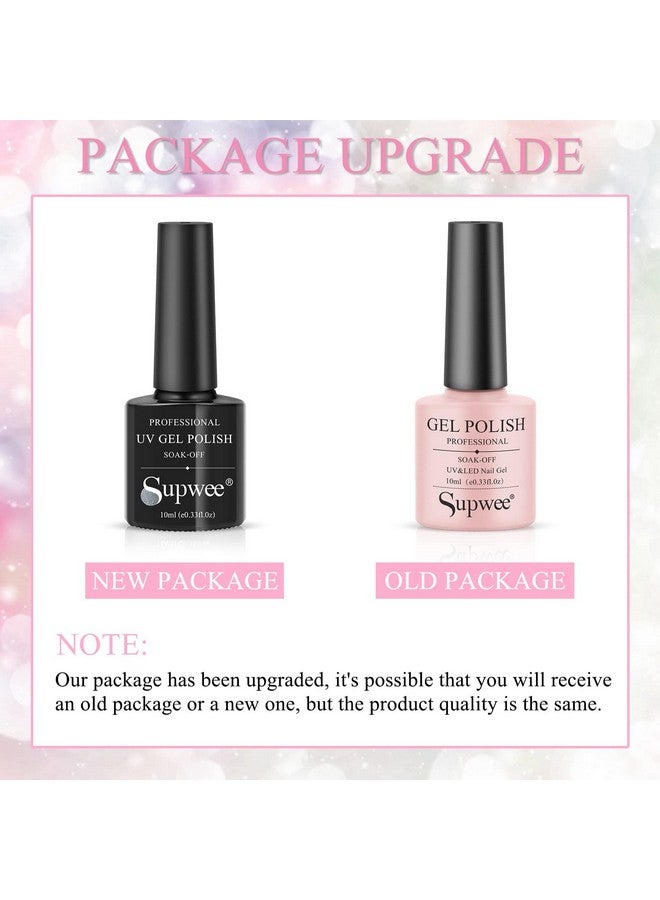 سوبوي مجموعة طلاء أظافر جل لامعة عاكسة لامعة لامعة ثلاثية الأبعاد جل طلاء أظافر ديسكو دايموند جل طلاء أظافر للحفلات مانيكير نقع من جل الأشعة فوق البنفسجية 6 ألوان 10 مل (0.33 أونصة سائلة) - Image 2