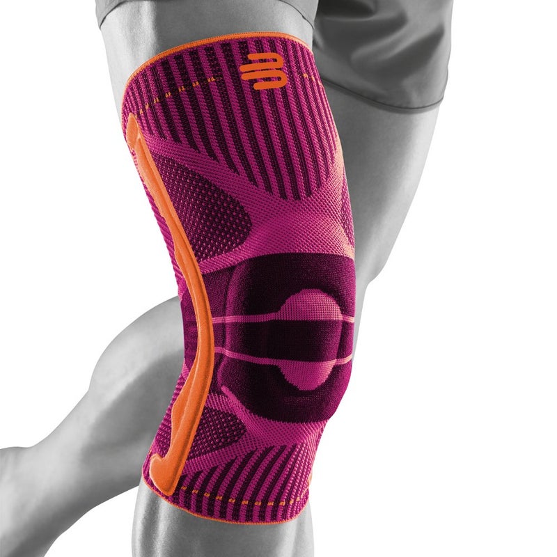 Bauerfeind Sports Knee Support - Knee Brace for Athletes with Medical Grade Compression - Stabilization and Patellar Knee Pad (Pink, S) - Image 1