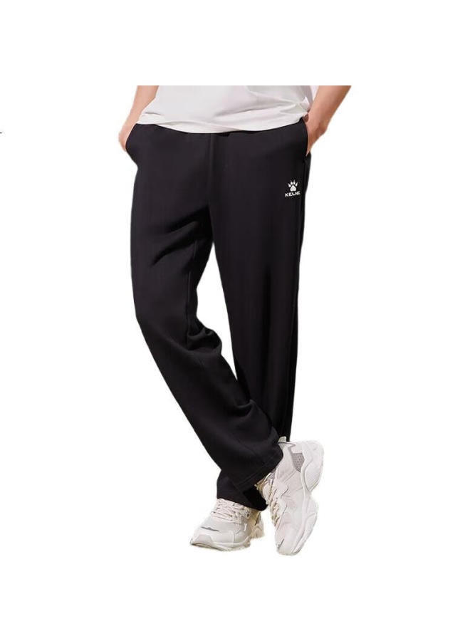 KELME سروال رياضي صيفي جديد للرجال من كيلمي، بنطال مستقيم الساقين مع حواف محبوكة - Image 1