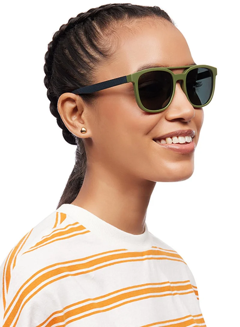 فينسينت تشيس Unisex Polarized Round Sunglasses - VC S15770 - Lens Size: 54 Mm