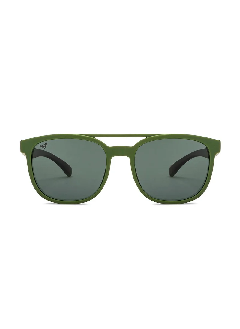 VINCENT CHASE Unisex Polarized Round Sunglasses - VC S15770 - Lens Size: 54 Mm