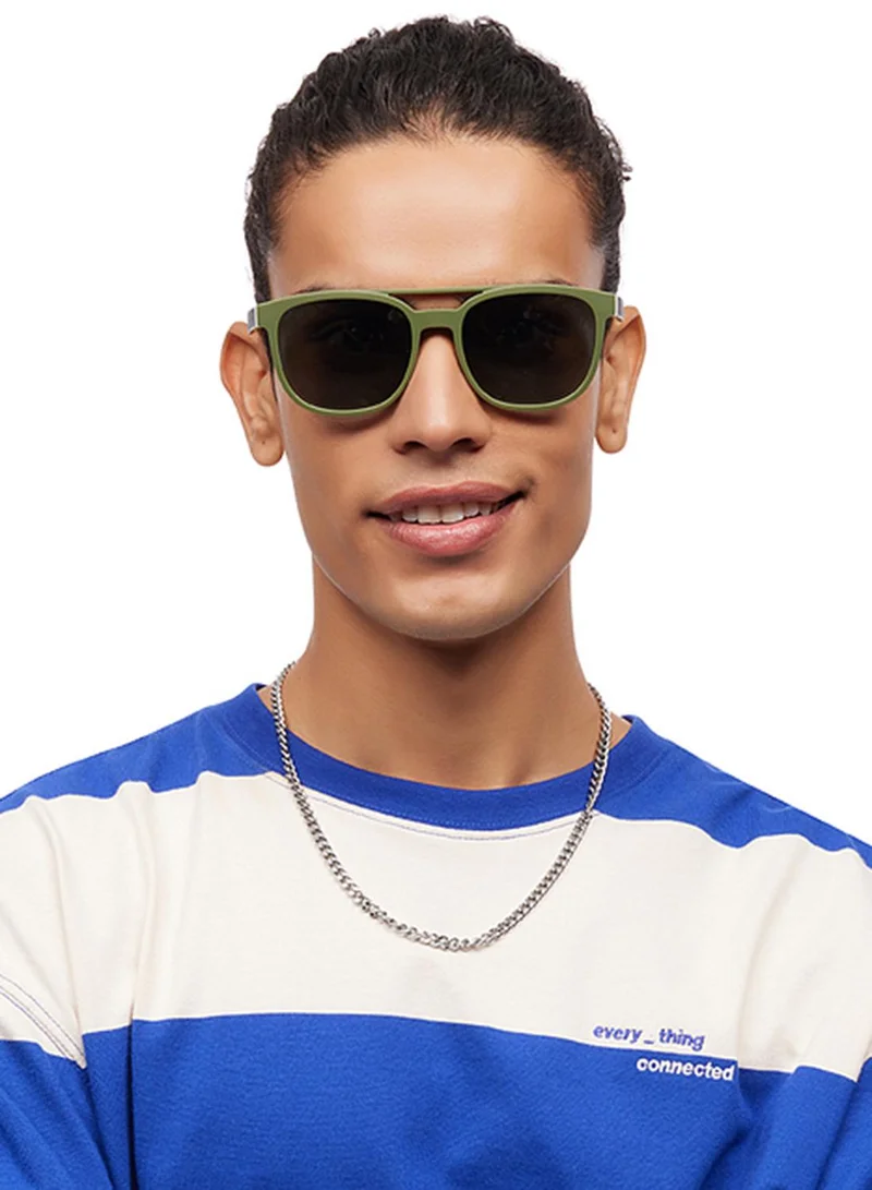 فينسينت تشيس Unisex Polarized Round Sunglasses - VC S15770 - Lens Size: 54 Mm