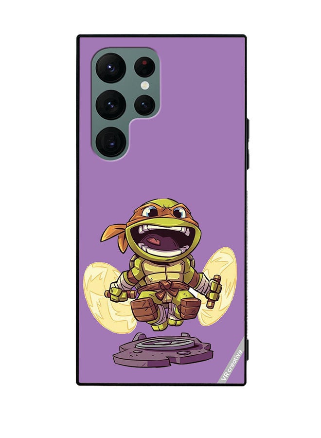 VR CREATIVE Protective Case Cover For Samsung Galaxy S22 Ultra 5G Turtle Design Multicolour - Image 1