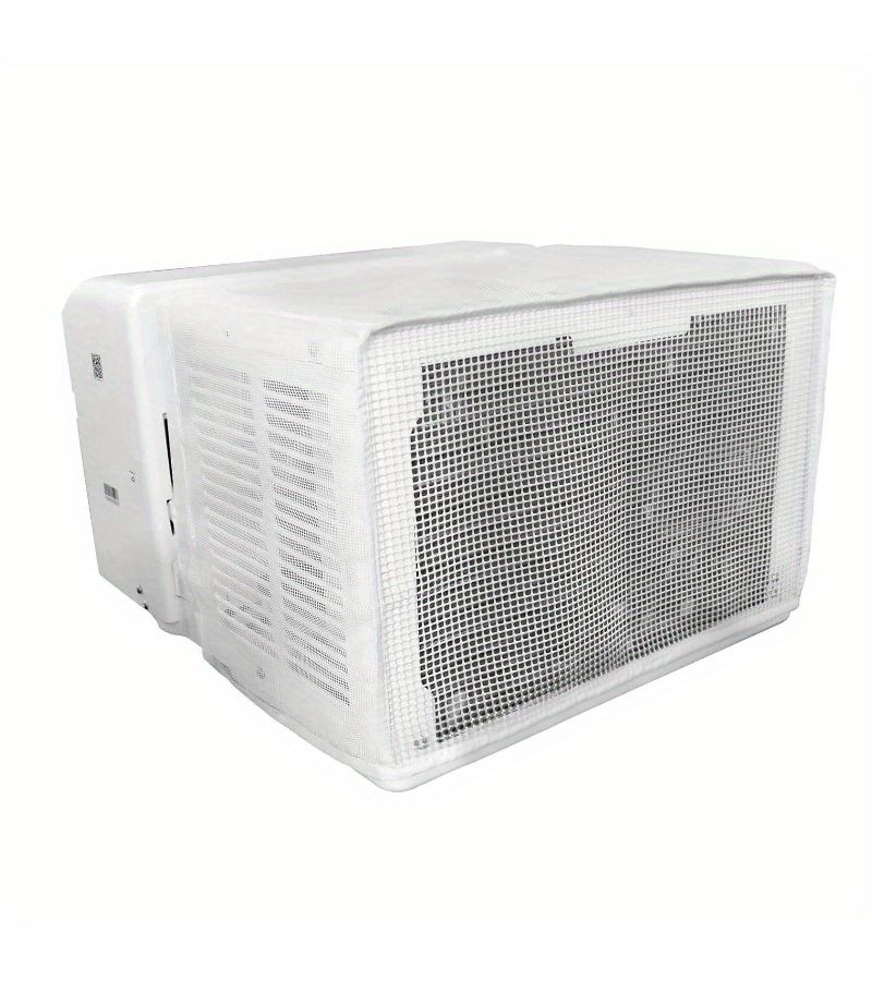 White Full Cover AC Mesh Screen Window Unit Protector 20.47x12.2x12.99in - Image 3