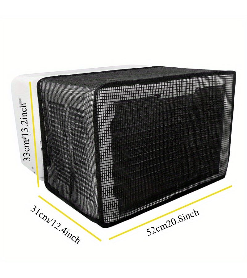 White Full Cover AC Mesh Screen Window Unit Protector 20.47x12.2x12.99in - Image 5