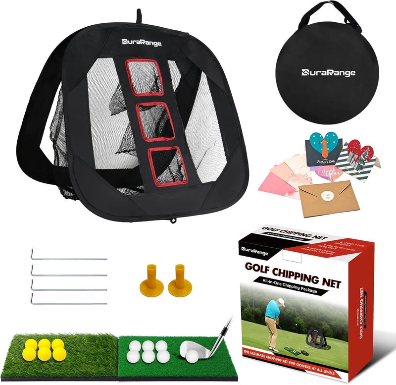 DURARANGE Pop-Up Golf Chipping Net - Ultimate Target Training Chip Aids for Precision & Distance, Outdoor | Indoor Practice, Golfer Gift - Image 1