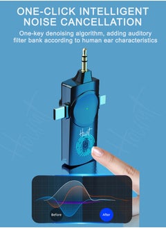 Houmt Clip On Microphone Wireless Lavalier Microphone For iPhone Laptop Computer iPhone Android Phone Camera Dual Wireless Microphones For Podcast Video Recording Youtube Tiktok Facebook Plug and Play  - Image 4