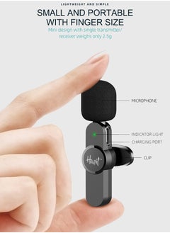Houmt Clip On Microphone Wireless Lavalier Microphone For iPhone Laptop Computer iPhone Android Phone Camera Dual Wireless Microphones For Podcast Video Recording Youtube Tiktok Facebook Plug and Play  - Image 5
