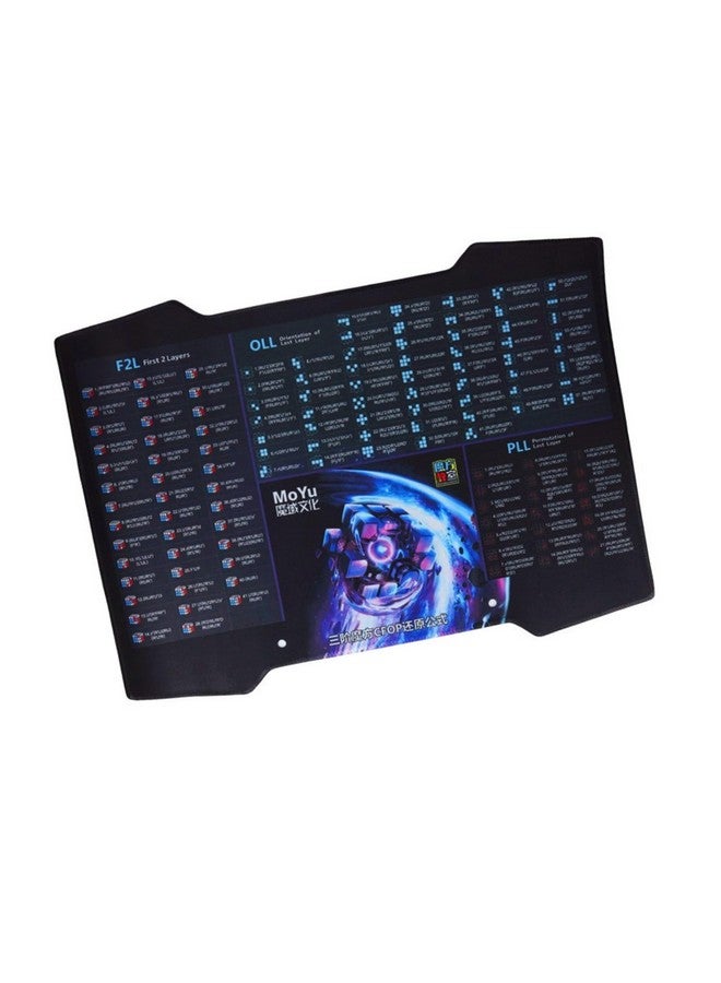 CuberSpeed CuberSpeed MoYu CFOP Cube Mat for Magic Cube Competition Mat Black Moyu Cubing mat for Speed Cube Timer  - Image 3