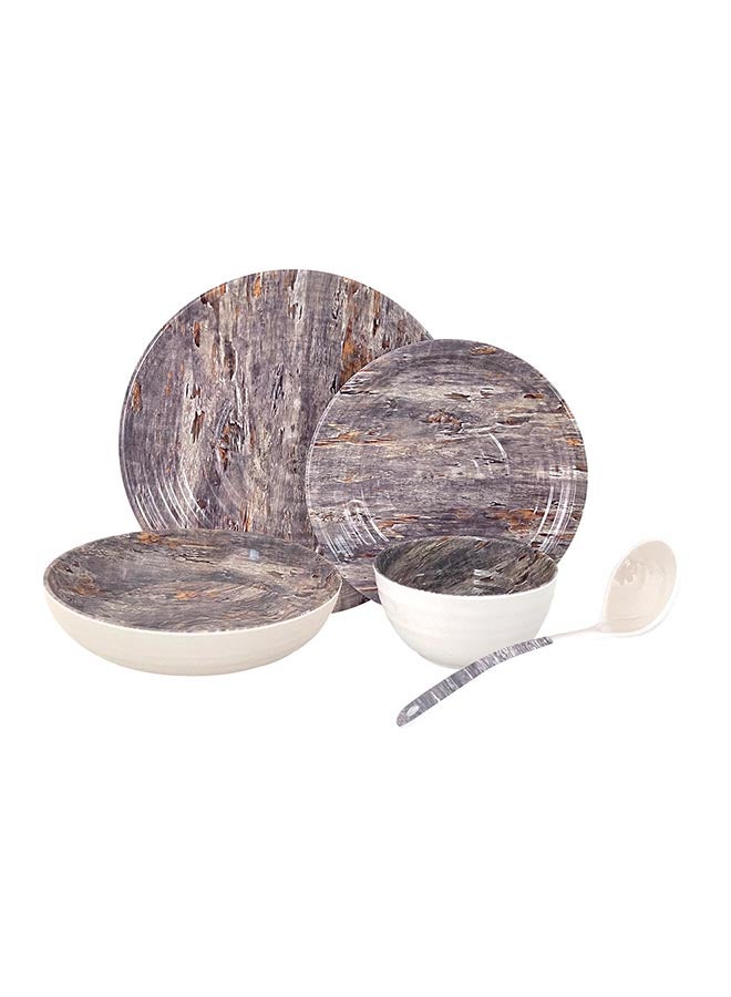 Royalford 20Pc Melamine Dinner Set break resistant ,freezer safe and Top Rack Dishwasher Safe violet 10.5inch - Image 1