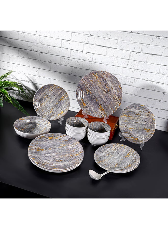 Royalford 20Pc Melamine Dinner Set break resistant ,freezer safe and Top Rack Dishwasher Safe violet 10.5inch - Image 2