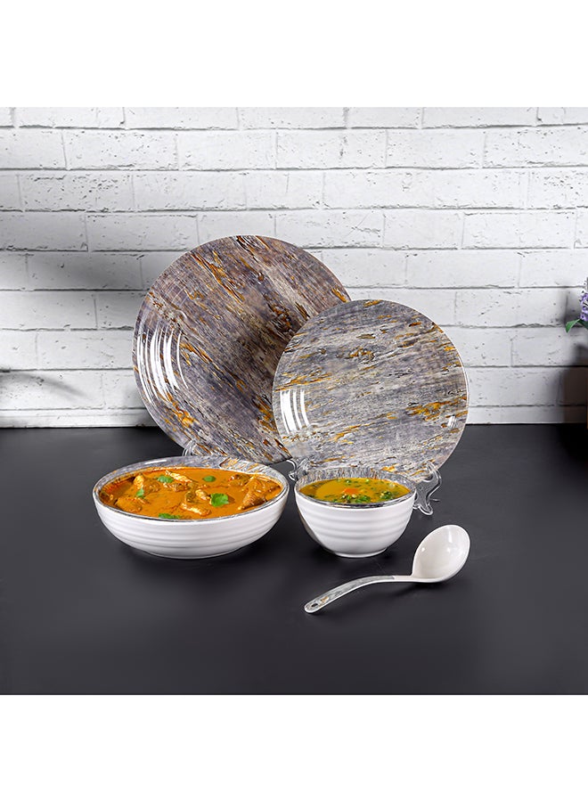 Royalford 20Pc Melamine Dinner Set break resistant ,freezer safe and Top Rack Dishwasher Safe violet 10.5inch - Image 3