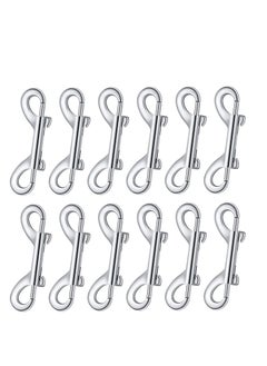 Y&D 12 Pieces Double Ended Bolt Snaps Hook Zinc Alloy Trigger Clips Home Pet Accessory for Linking Dog Leash Collar Key Chain Horse Tack Sling Feed Buckets  - Image 1