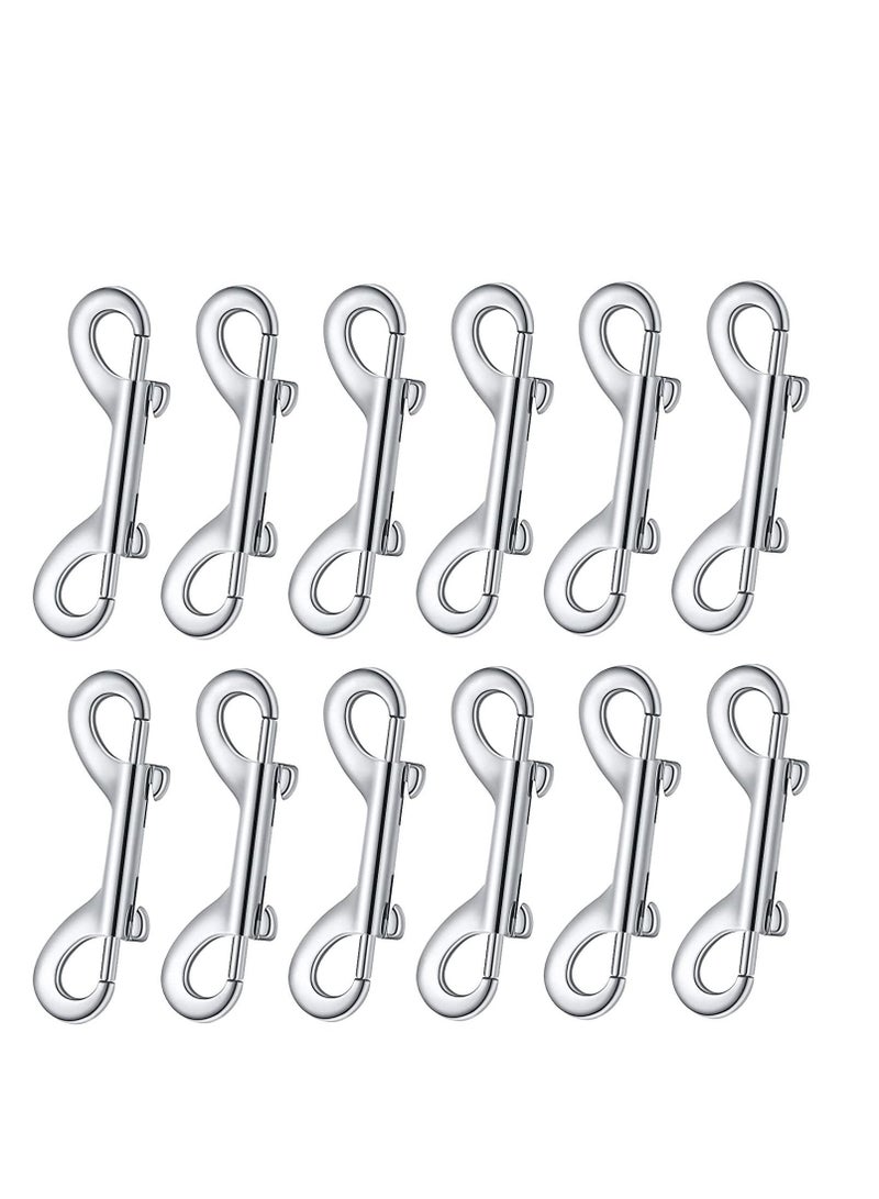 Y&D 12 Pieces Double Ended Bolt Snaps Hook Zinc Alloy Trigger Clips Home Pet Accessory for Linking Dog Leash Collar Key Chain Horse Tack Sling Feed Buckets  - Image 1