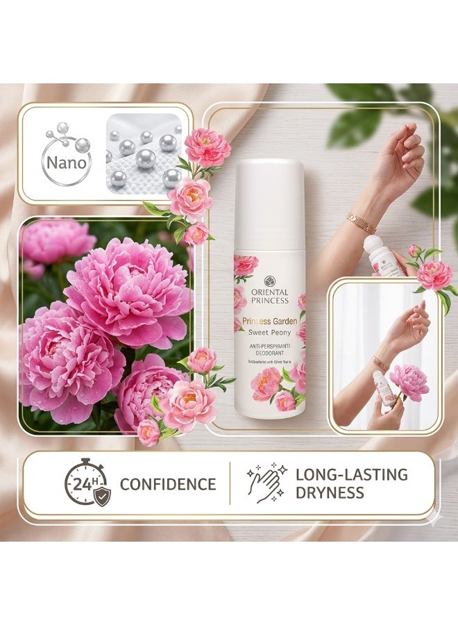 Oriental Princess Princess Garden Sweet Peony Roll-on Deodorant, 70ml - Image 3