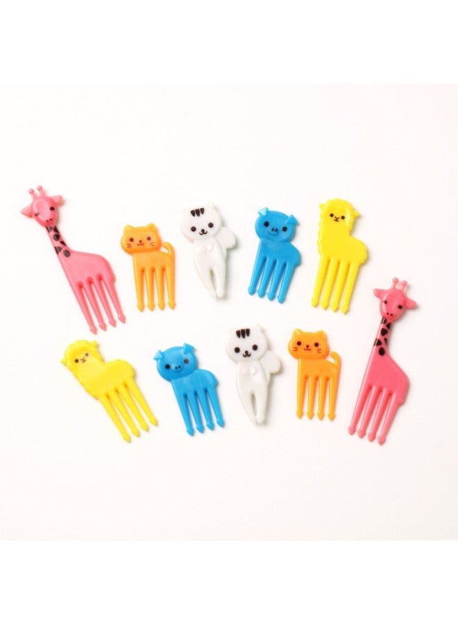 Hot Ant Moving Fruit Fork Creative Dim Fork Plastic Ant Party Fruit Cake Fork 12 Pack-Specifications:10pc Alpaca Opp Bag  - Image 1