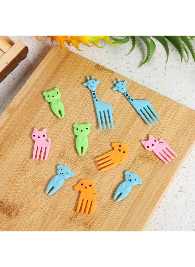 Hot Ant Moving Fruit Fork Creative Dim Fork Plastic Ant Party Fruit Cake Fork 12 Pack-Specifications:10pc Alpaca Opp Bag  - Image 5