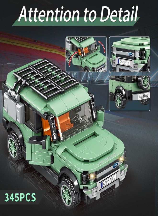 IBLOTIME Off Road Cars Building Sets Easter 345 PCS Sports Car Model Kit Creative Racing Build Display Gift Christmas Birthday Ages 14+ - Image 3