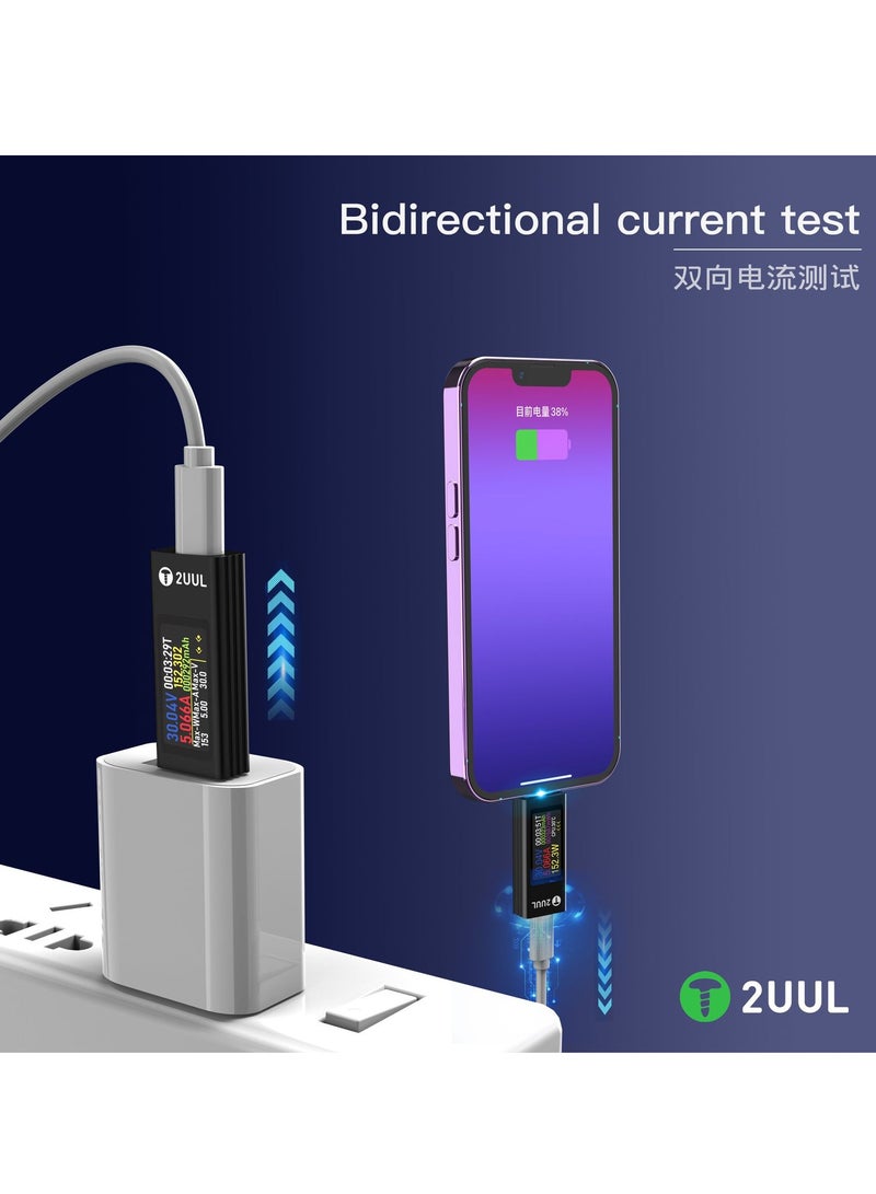 2 uul-mini 30v 12a pw21 portable charger test box type c support
