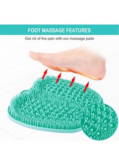 BESKAR XL Large Foot Scrubber Mat for Use in Shower - Shower Foot Cleaner to Eliminate Calluses Dead Skin, Foot Massager Mat for Men & Women to Soothe Achy Feet, Non Slip Suction Cups  - Image 5