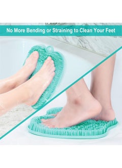 BESKAR XL Large Foot Scrubber Mat for Use in Shower - Shower Foot Cleaner to Eliminate Calluses Dead Skin, Foot Massager Mat for Men & Women to Soothe Achy Feet, Non Slip Suction Cups  - Image 2