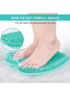 BESKAR XL Large Foot Scrubber Mat for Use in Shower - Shower Foot Cleaner to Eliminate Calluses Dead Skin, Foot Massager Mat for Men & Women to Soothe Achy Feet, Non Slip Suction Cups  - Image 3