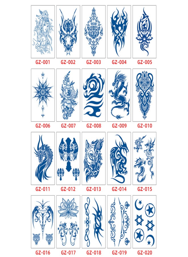 Temporary Tattoos Stickers Waterproof Long-lasting Mixed Styles Optional Body Art Temporary Tattoos for Women & Men - Image 2