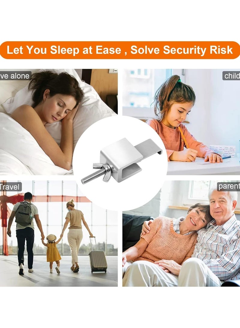 Portable Door Locks, Hotel Locks for Doors Traveling Home Security Doors, Lockers, Security Devices Hotel Rooms for Travelers Secure Privacy School Apartment Dormitory College - Image 2